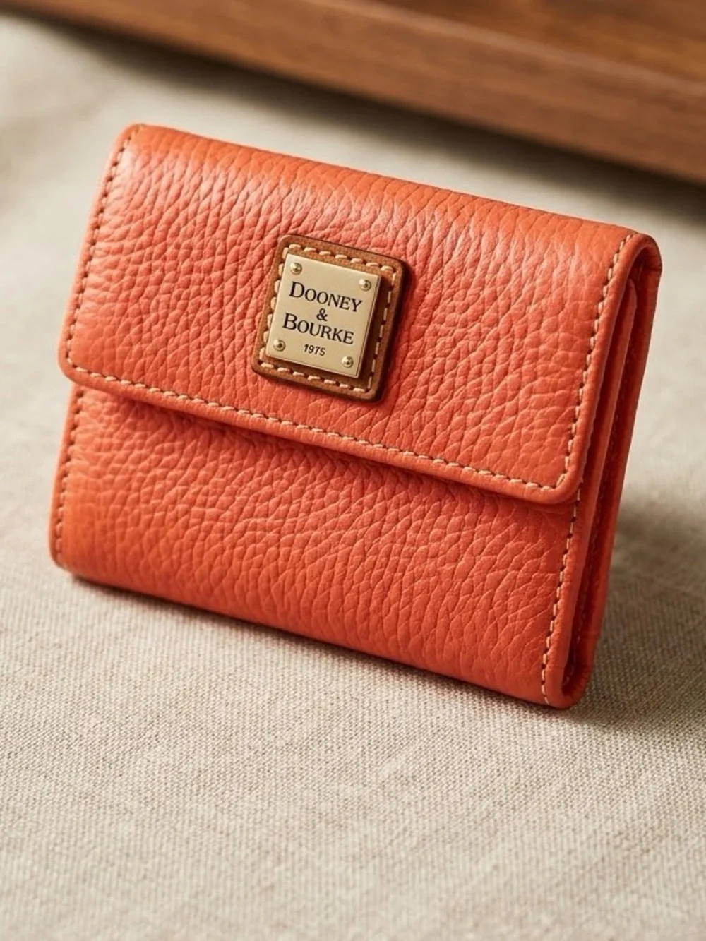 Dooney & Bourke Clementine Pebble Leather Bi-Fold Wallet